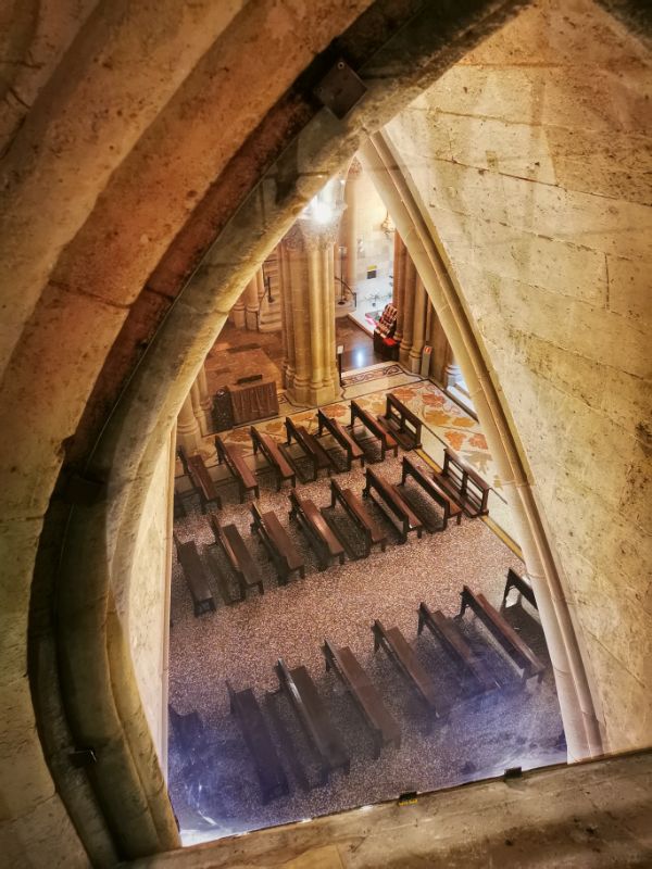 A Glimpse into the Crypt of the Sagrada Familia