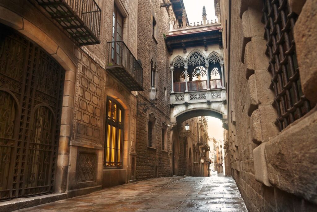 The Fake Gothic Archway in the Old Town of Barcelona - Barcelona Travel Tips