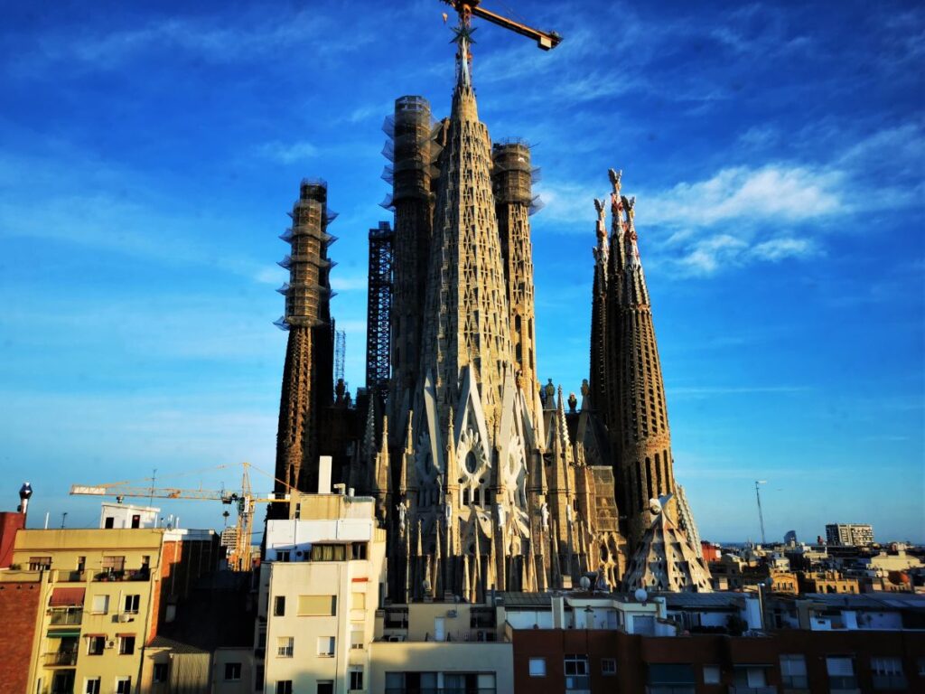 The View of La Sagrada Familia from the Sercotel Hotel Rossellon - The Best Hotels Near La Sagrada Familia
