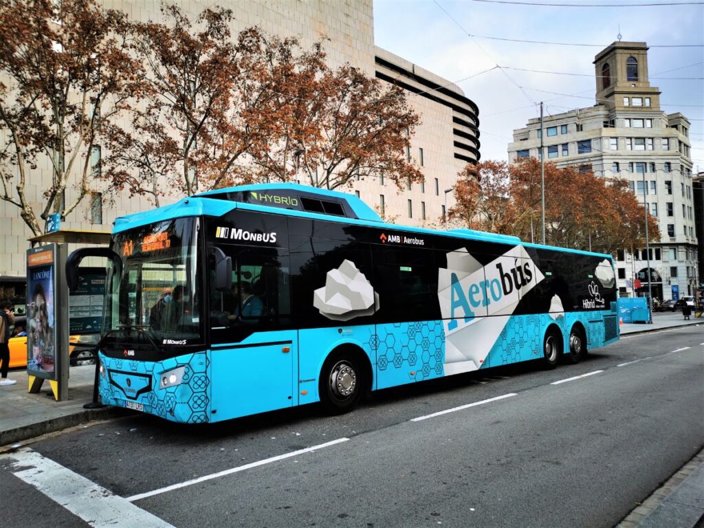 Barcelona Aerobus - The Bus from Barcelona Airport to the City Centre