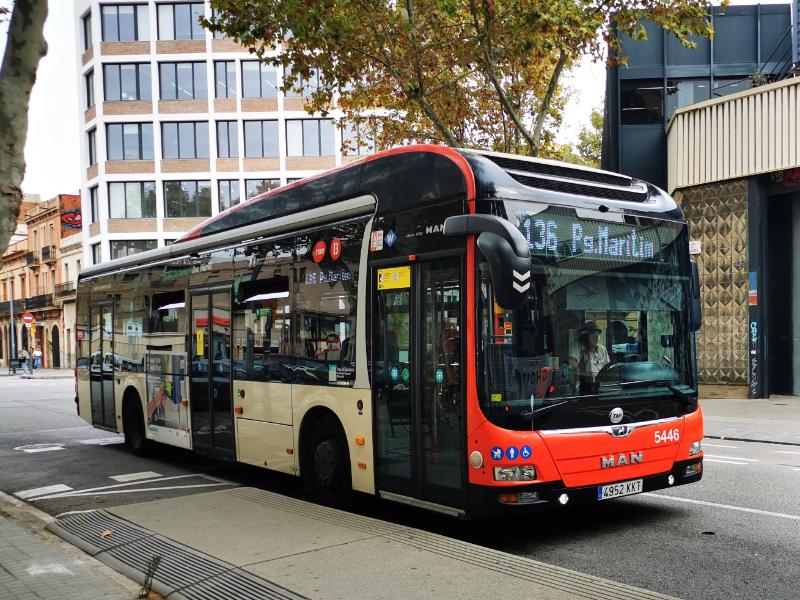 A Public Bus in Barcelona