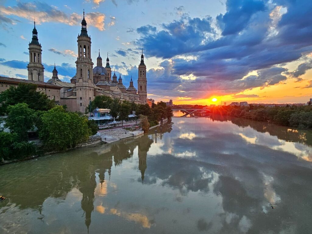 The Basilica del Pilar at Sunset - The Best Things to do in Zaragoza Spain
